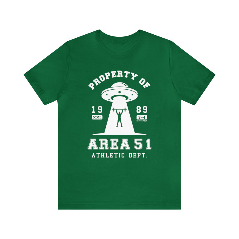 Area 51 UFO Geek Gym Workout T-Shirt