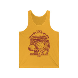 Mars Summer Camp Valles Marineris - Mars Colonist Space Geek Unisex Jersey Tank Top