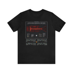 Red Dwarf Ship Schematic Blueprint Systems Bypass T-Shirt