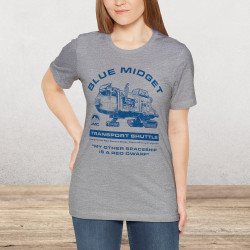 Blue Midget Transport Shuttle Spaceship T-Shirt